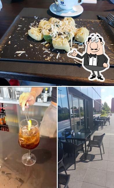 La interni e cibo del ristorante