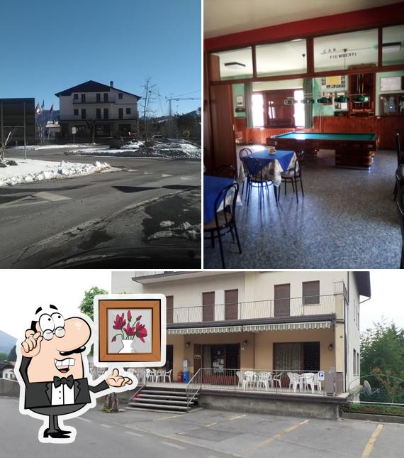 Guarda la foto che raffigura la interni e esterno di Bar Fiumberti