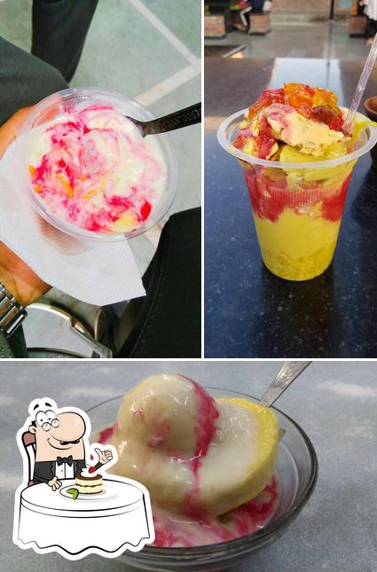 Indian ice cream and kulfi faluda serves a selection of desserts