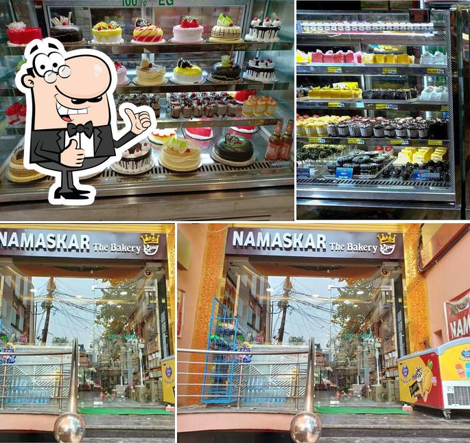 Look at this image of Namaskar The Bakery King - Best Bakery Shop Top Cake Shop Chocolate Cakes Namkeens Cookies