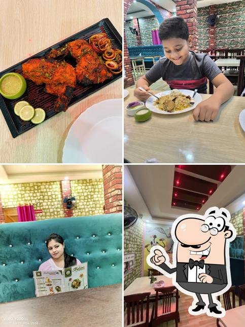 The photo of Skyline Cafe & Restro’s interior and food