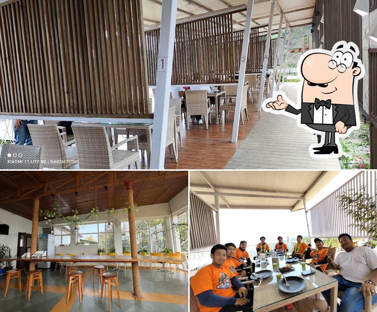 The interior of Gaby's Cafe and Resort, Imphal