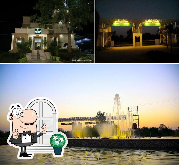 You can get some fresh air at the outside area of Hariyali Retreat Club & Restaurant