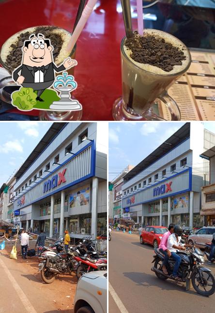 Among various things one can find exterior and drink at Creamy Nuts Bidar