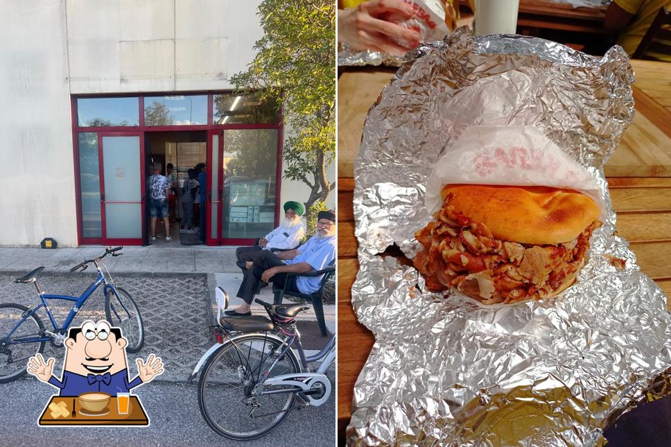 Panino con maiale stirato al J.J. Pizza & Kebab