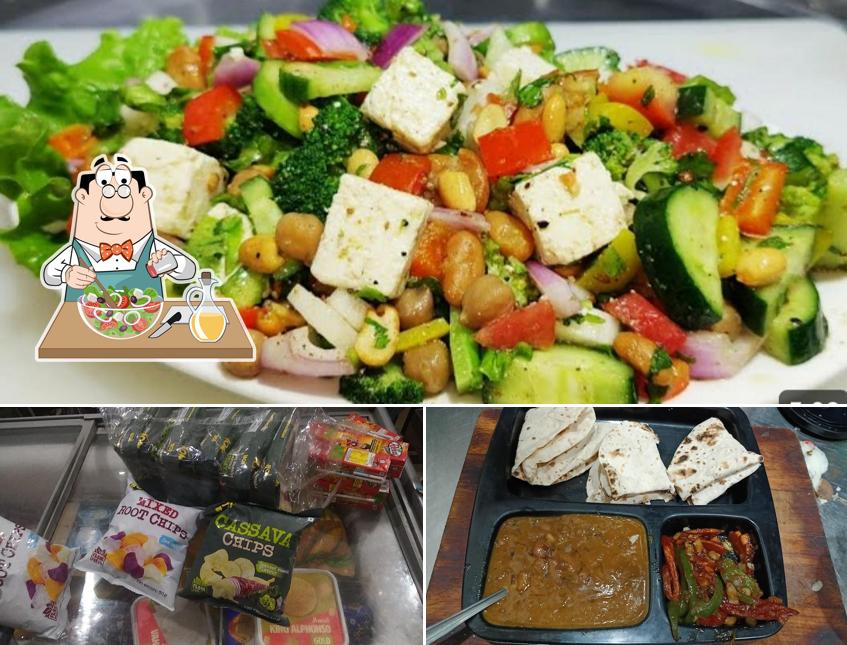 Greek salad at Kunj Shree Cafe