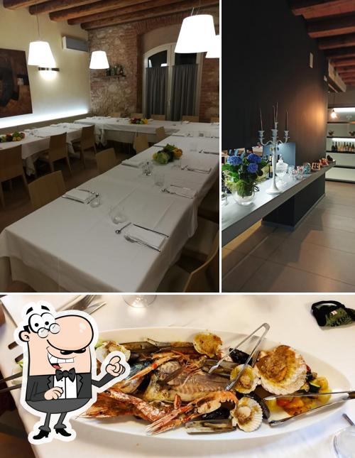 La immagine della interni e cibo di La Villa Ristorante Piovene