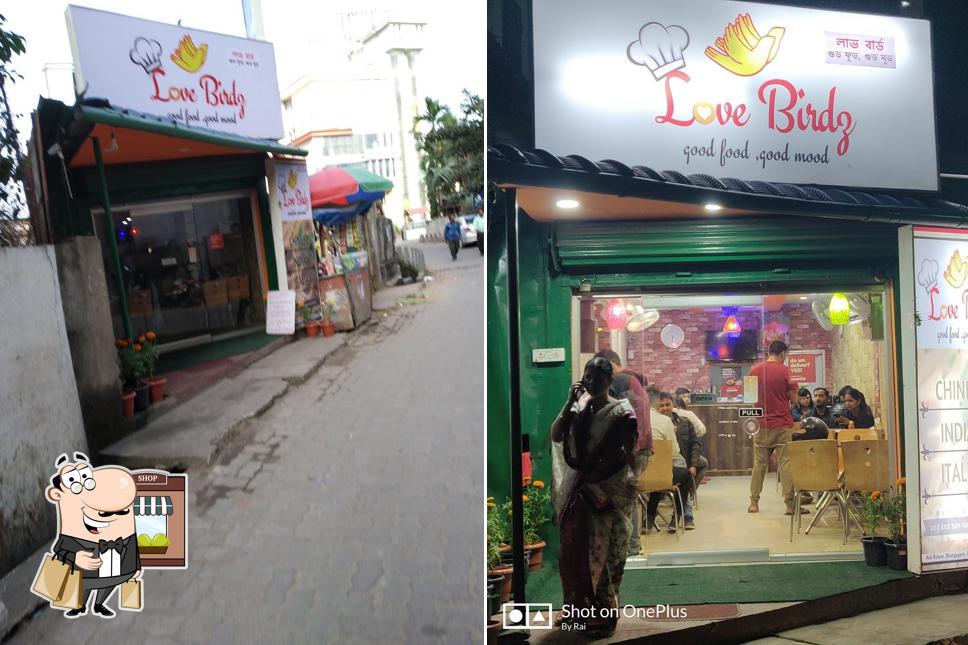 The exterior of Love Birdz