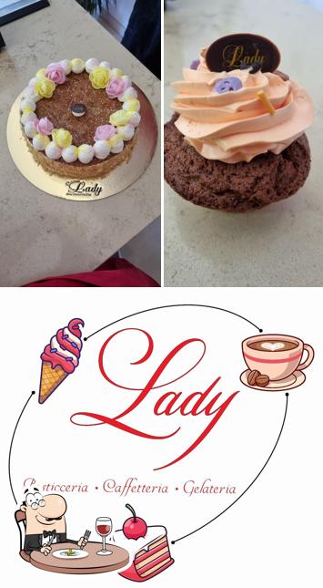 Tra le diverse cose da Pasticceria Caffetteria Lady si possono trovare la cibo e bevanda
