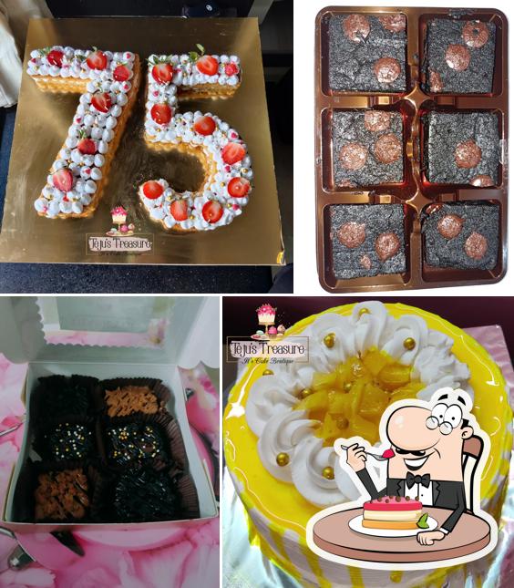 Teju's Treasure Cake Boutique and Cake Classes offers a number of sweet dishes