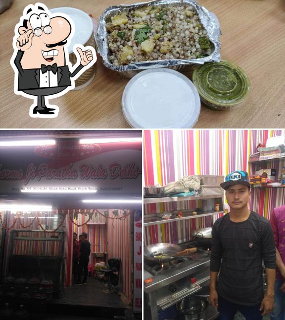 The interior of sharma ji paratha wala Delhi 6