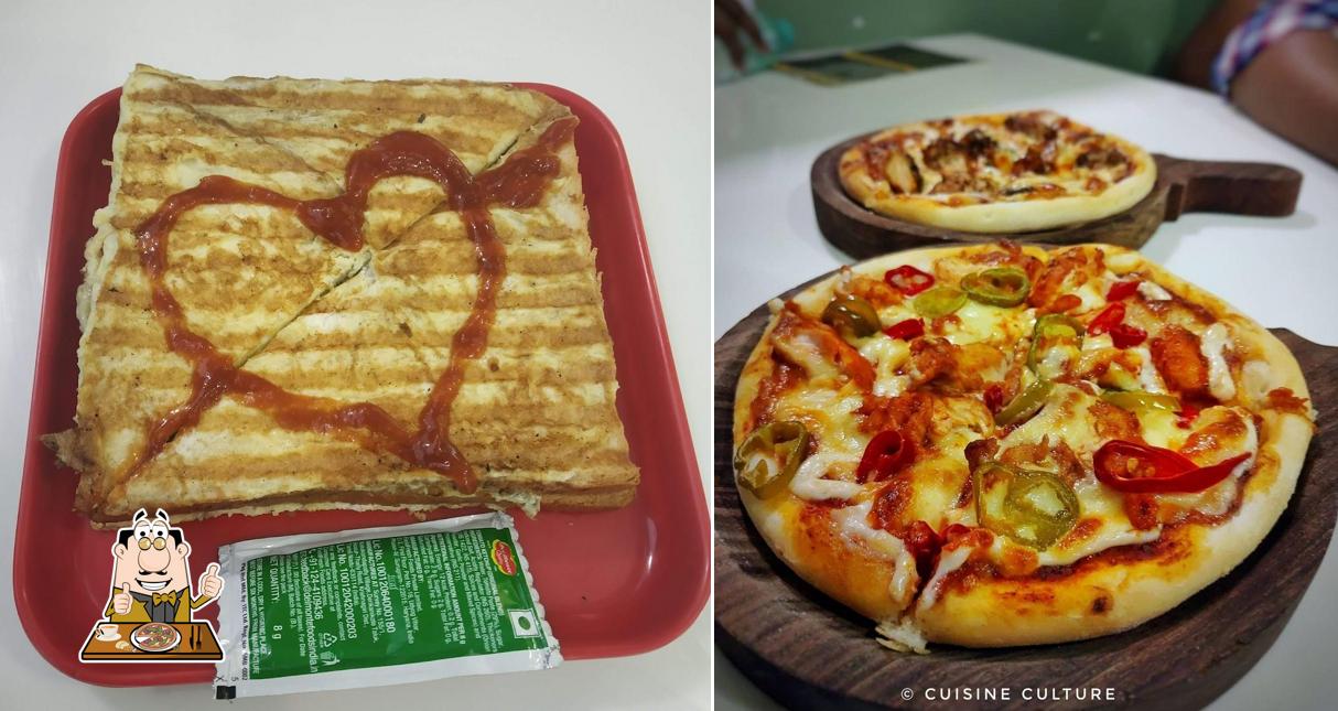 Try out pizza at Road House