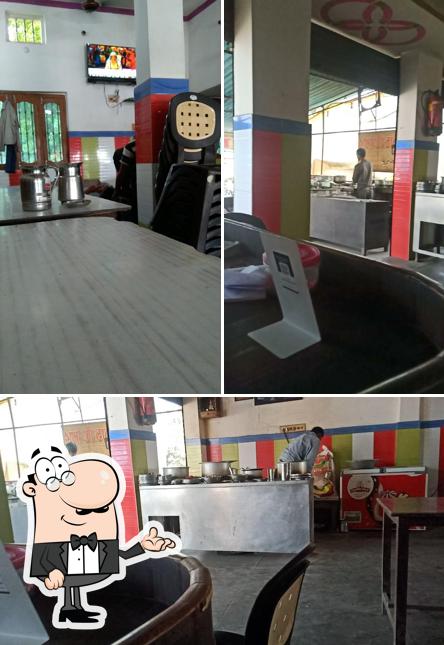 The interior of Sharma Ji Dhaba