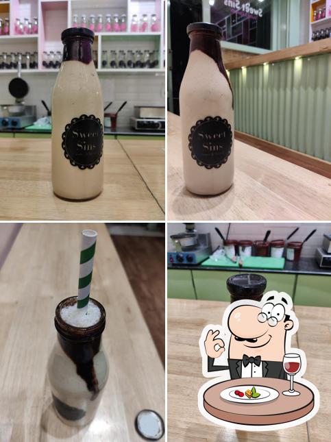 Food at Sweet Sins - Shakes & Desserts