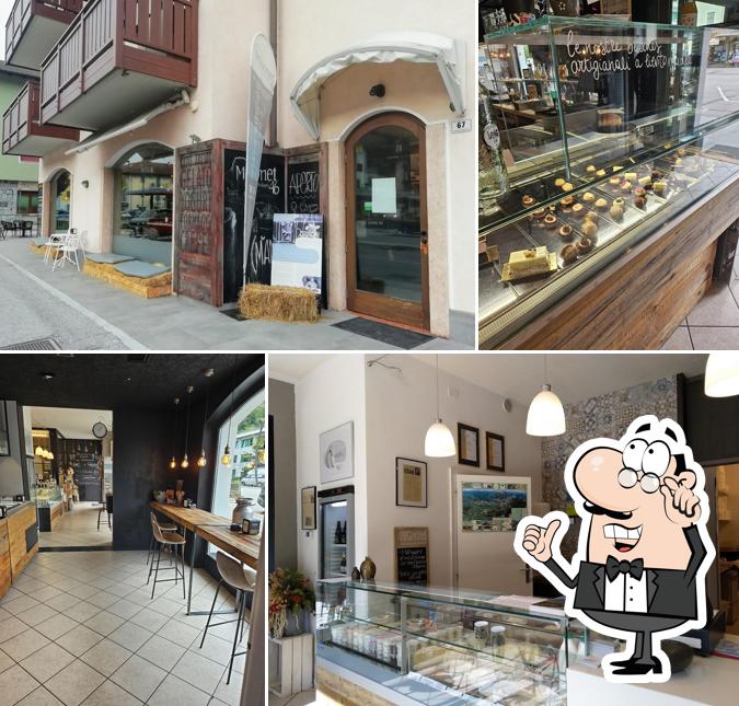 Gli interni di M'AMI Gelateria Contadina