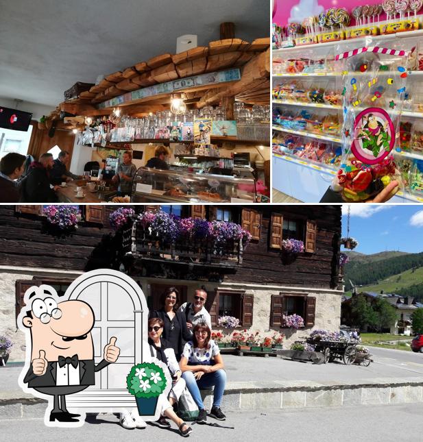 Goditi la vista dagli esterni di Caramelleria Coco Crazy Livigno
