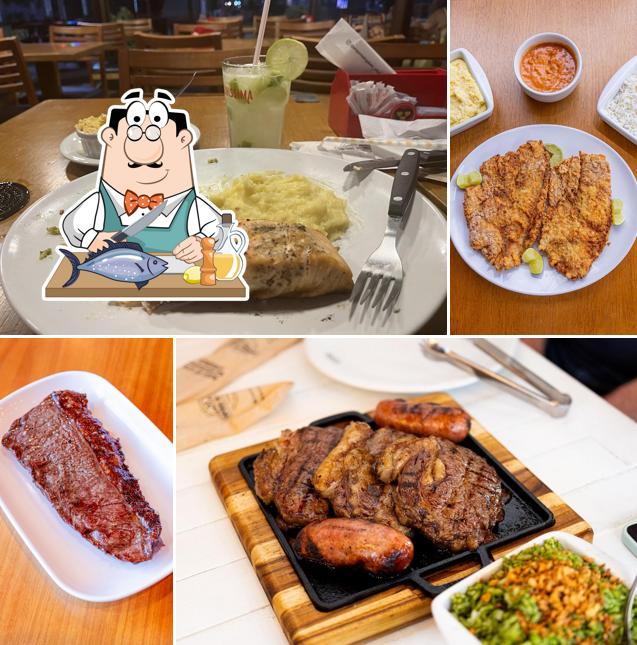 Salmão grelhado em Empório do Galeto