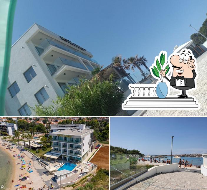 Goditi la vista dagli esterni di Hotel Kaneo