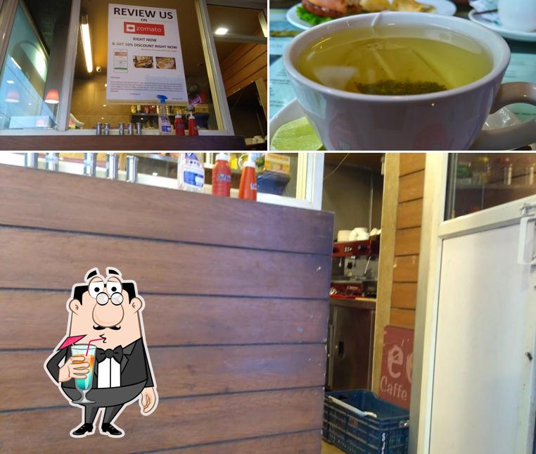 Among various things one can find drink and food at Coffee n bites