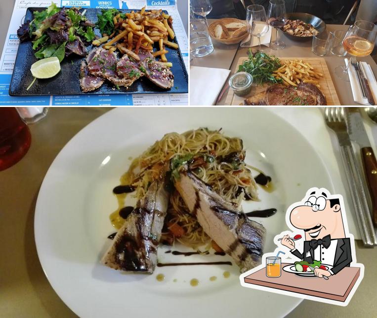Plats à le café du passage