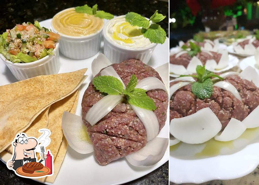 Peça pratos de carne no Restaurante A Libanesa