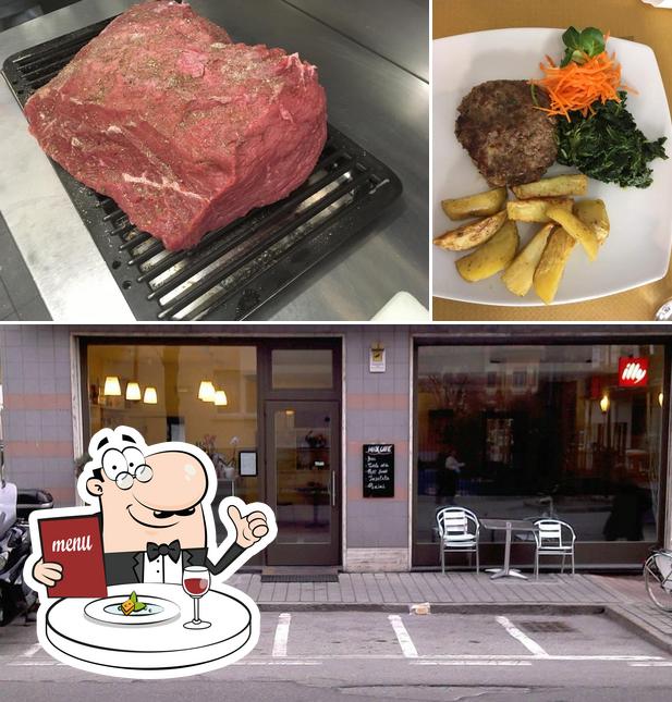 Guarda la foto che raffigura la cibo e interni di Max Café