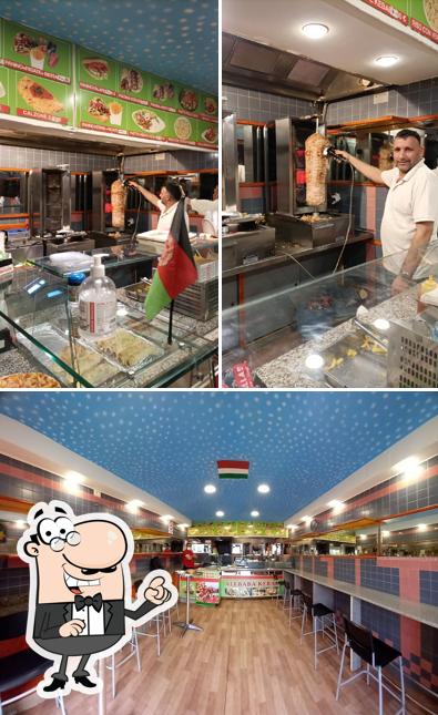 Gli interni di Ali Baba Kebab