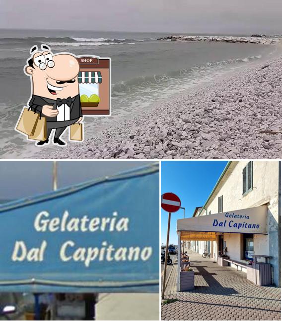 Goditi la vista dagli esterni di Gelateria dal Capitano