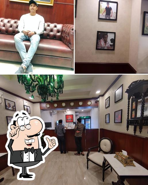 Take a seat at one of the tables at Gullu Dadas Biryani