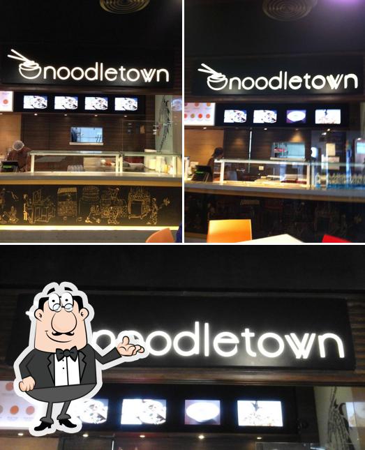 Noodle Town is distinguished by interior and exterior
