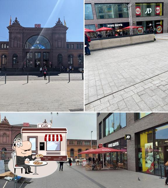 L'extérieur de Five Guys Burgers and Fries Bonn Hauptbahnhof