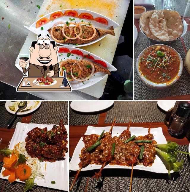 Order meat meals at The Bamboo Station Family Restaurant