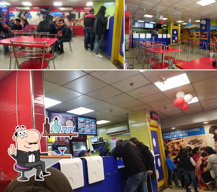 The interior of Domino's Pizza Sector 35, Chandigarh