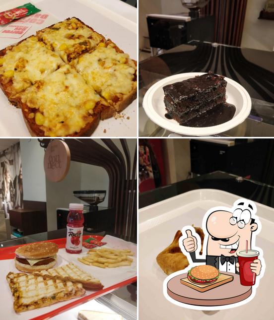 Try out a burger at Coffee Day
