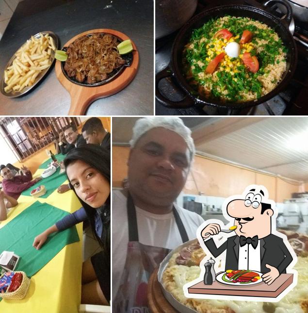 Platos en Mega Pizzaria