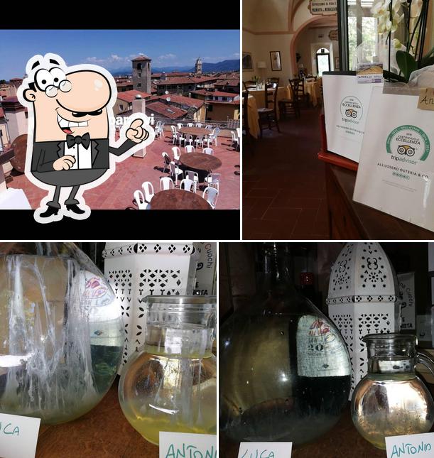Gli interni di All’Ussero Osteria & Co