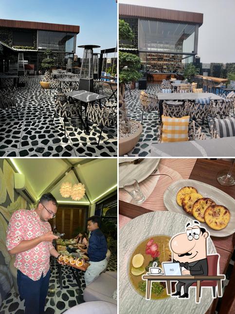 Take a seat at one of the tables at Urban Deck Tapas & Taproom