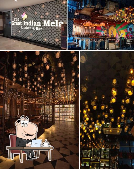 Take a seat at one of the tables at The Great Indian Mela