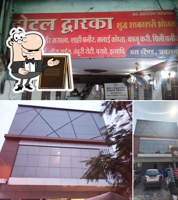 The exterior of Hotel Dwarka