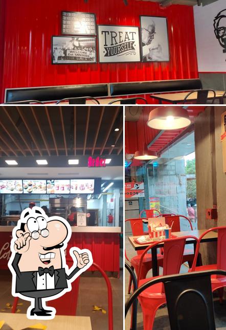 The interior of KFC