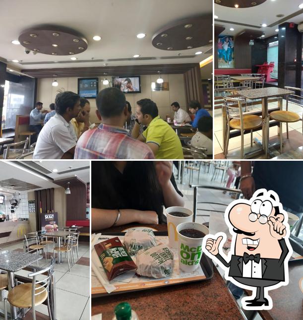 Take a seat at one of the tables at McDonald's