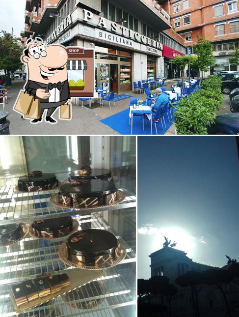 La immagine della esterno e interni di Pasticceria Siciliana Svizzera