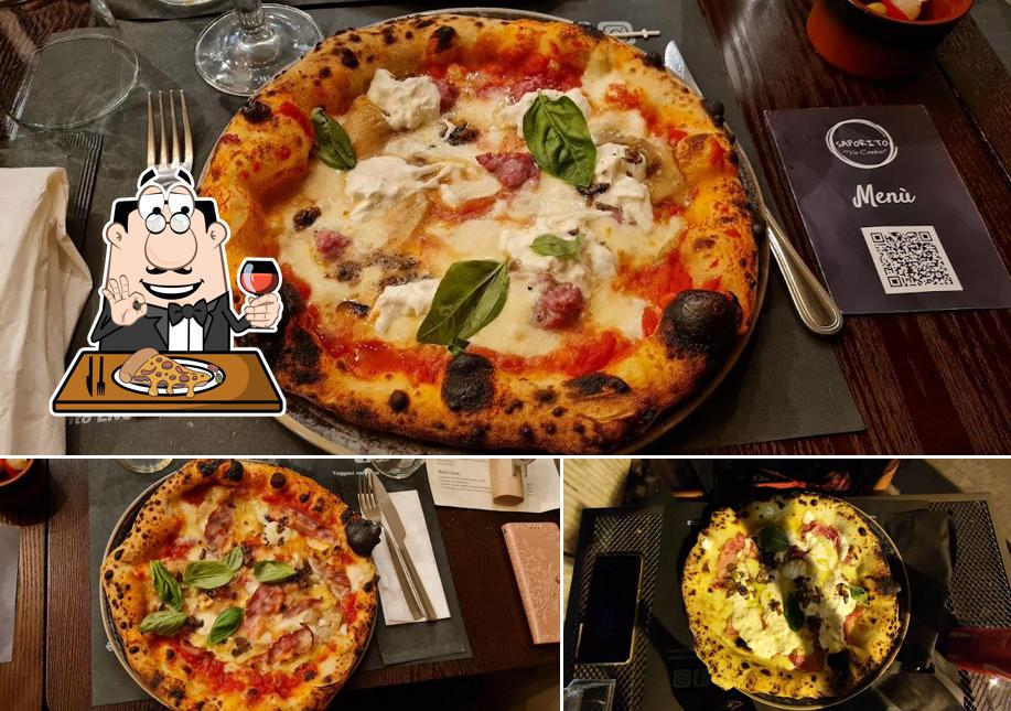 A Saporito Via Cambini, puoi ordinare una bella pizza