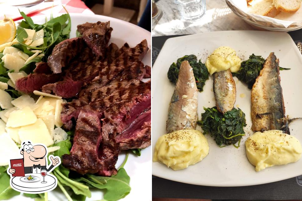 Platti al Trattoria La Curva