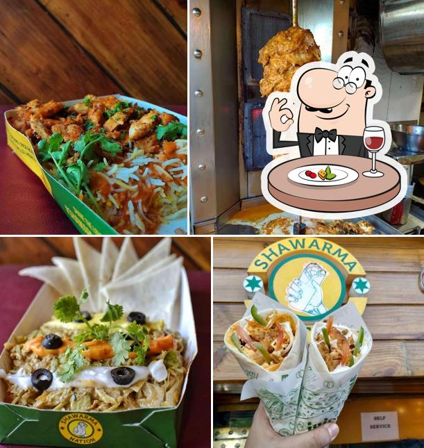 Food at Shawarma Nation