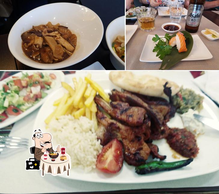 La cibo e birra del ristorante