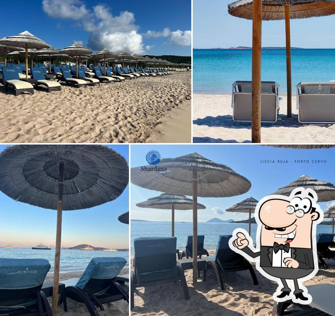 Gli interni di Shardana Beach Club