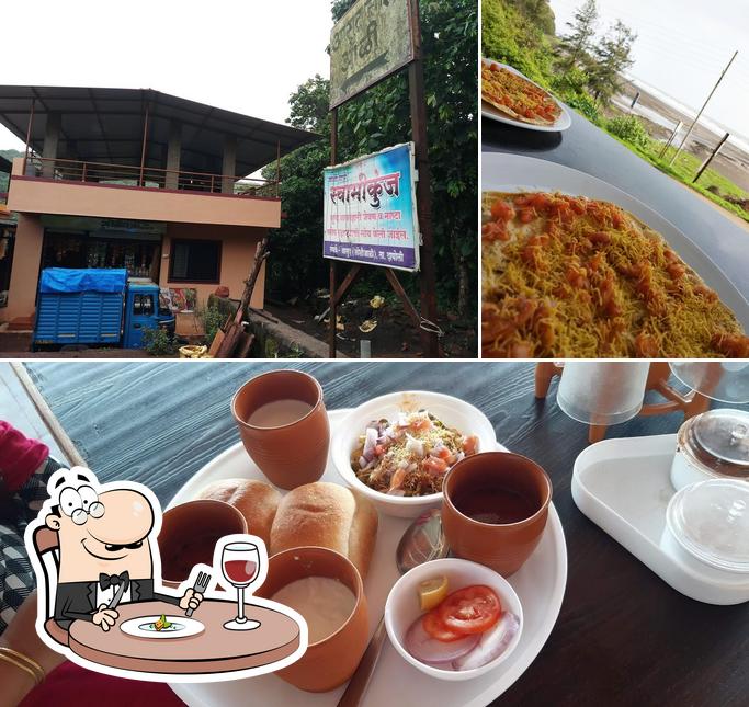 This is the image displaying food and exterior at Swami Kunj