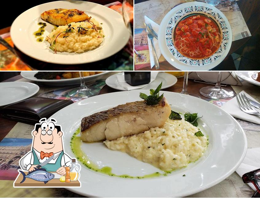 Salmão grelhado em Ibérico Restaurante