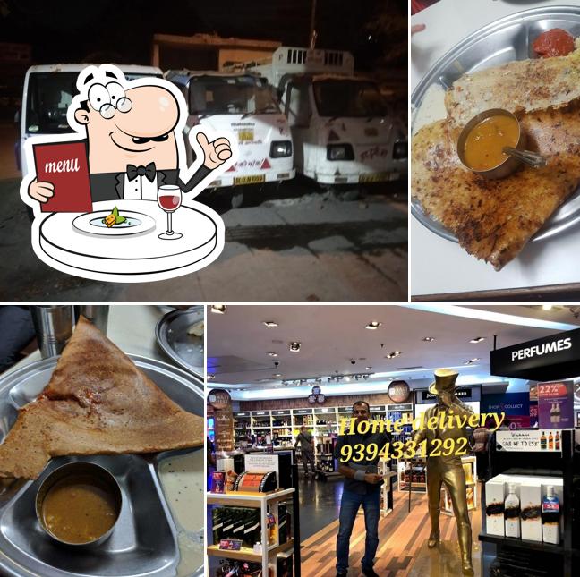 Food at New Madras Restaurant